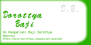 dorottya baji business card